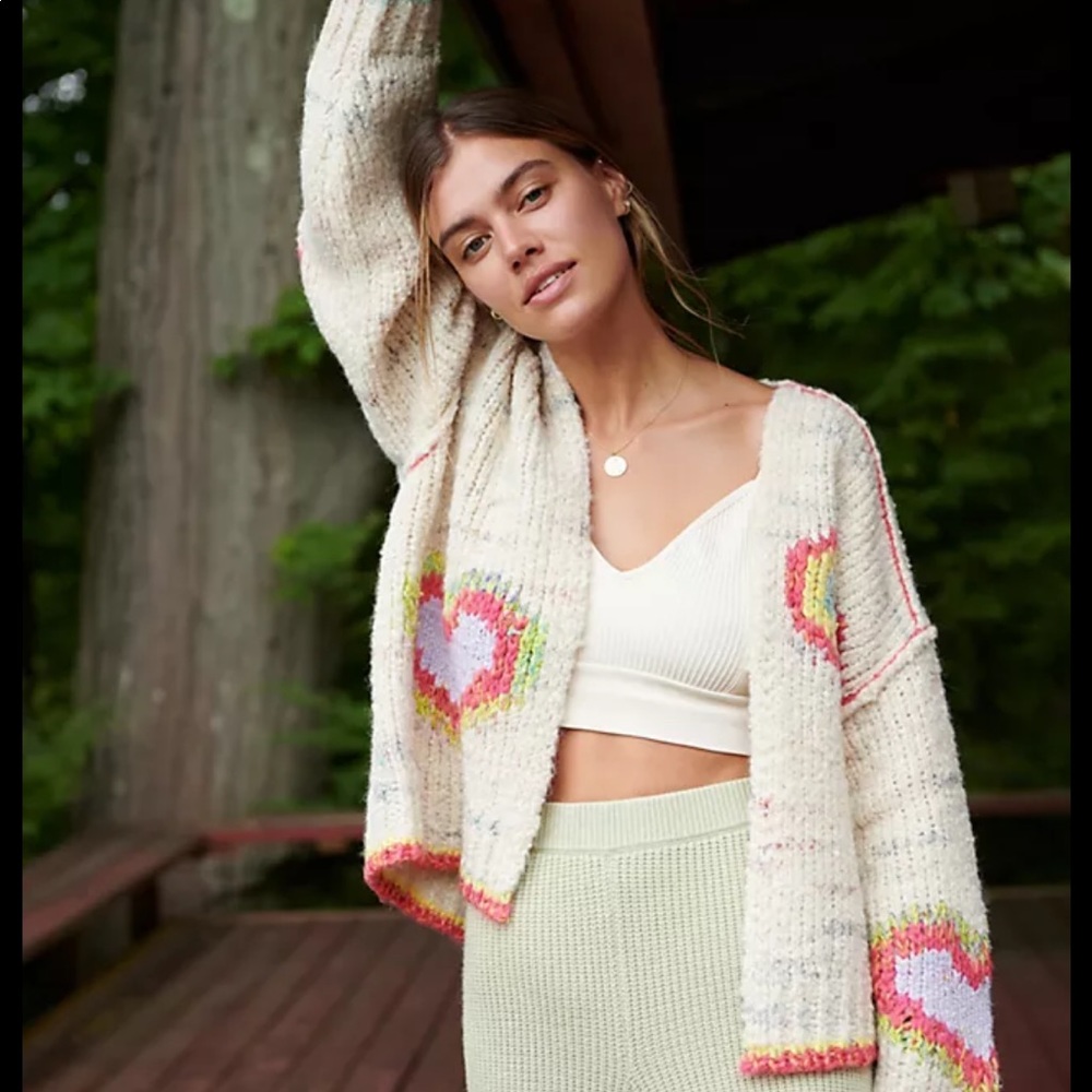 Anthropologie Daily Practice Love Me Cardigan